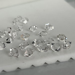 Cristalli di quarzo diamante Herkimer, da 6 a 7 mm immagine 7