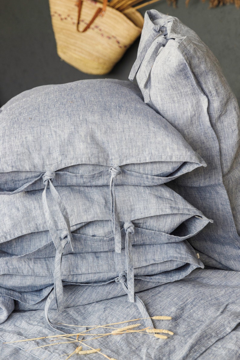 Lino naturale Scandi style 100/% eco linen pillowcase Enzima ammorbidito. federa stile Scandi Premium organic textiles Enzyme softened