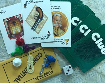 Individual Vintage 90's Clue Board Game Replacement Pieces