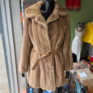 60&#39;s/70&#39;s Lilli Ann Faux Fur Mink Penny Lane Coat