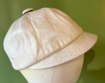 Vintage 60er/70er Page Boy Billed Cap Hut, Vinyl