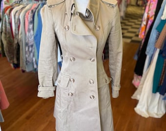 Vintage 80's Sexy Ladies Fitted Trench Coat