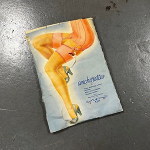RARE! 40&#39;s WWII Nylon Ration Anchorettes Garter Anchors Without Stockings!