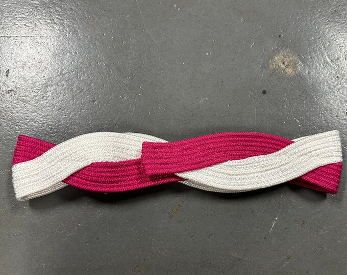 70s Rocker Belt Oversize Vintage 70's/80's Hot Pink & White Glam Rock Belt - Etsy