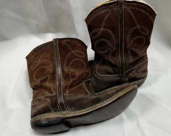 Vintage 1950's Children's Little Boys Cow Boy Boots