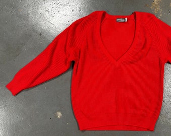 Vintage 70's/80's V Neck Sweater
