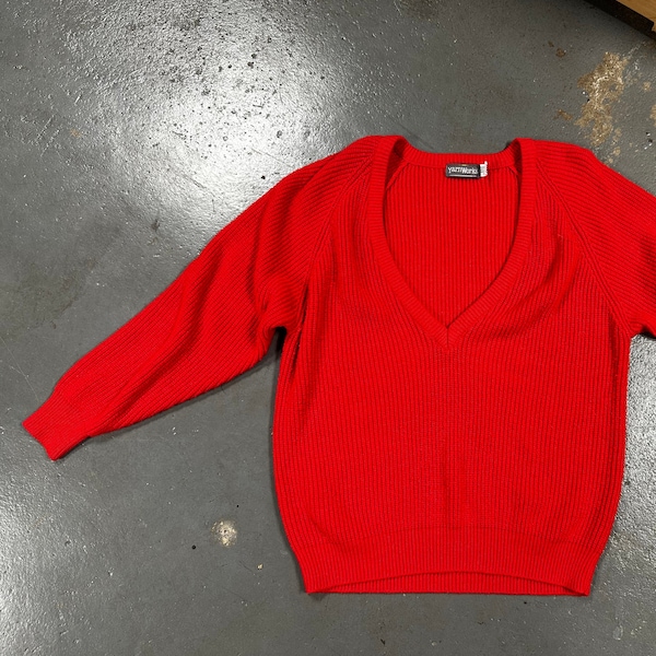 Vintage 70's/80's V Neck Sweater