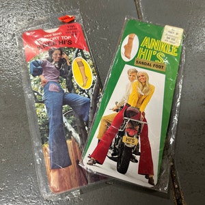 Groovy 70&#39;s Ankle Hi&#39;s & Knees Hi&#39;s Pantyhose Stocking For BellBottom Jeans!