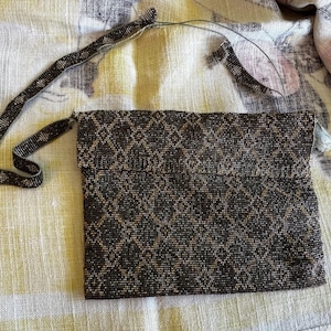 Vintage 30&#39;s Beaded Evening Clutch Coin Purse