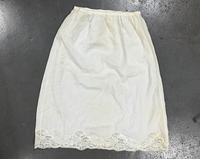 Vintage 60's Cream Half Slip Skirt Etsy