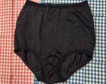 Vintage 50's/60's Sexy Black High Waisted Panties Underwear