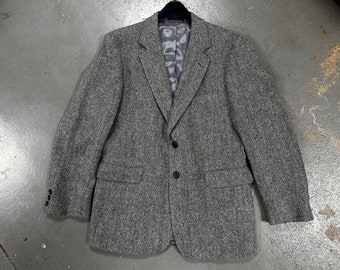 Vintage Grey 80's/90's Wool Men's Blazer