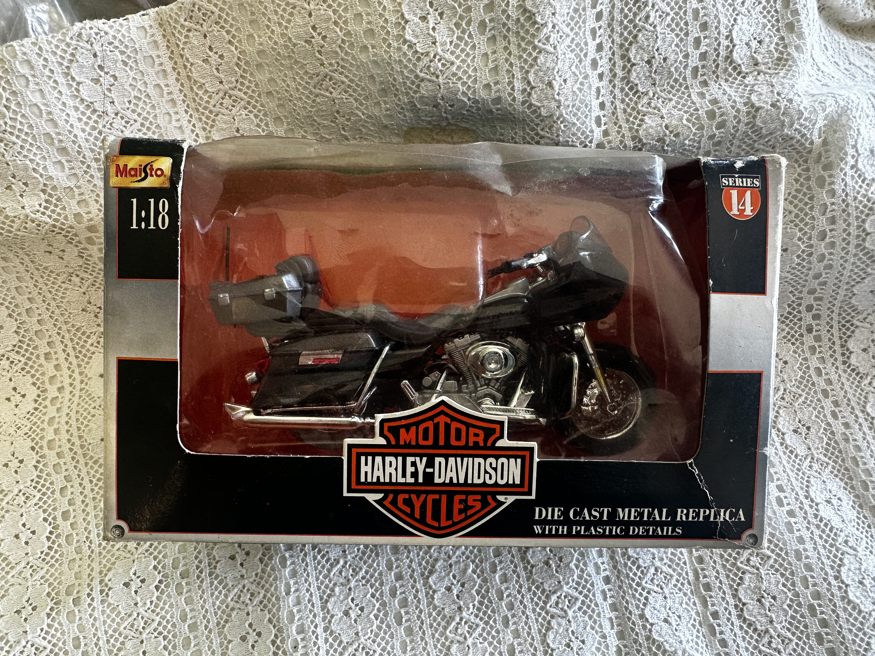 Vintage Maisto HARLEY DAVIDSON SERIES 14 Dead Stock Toy Motorcycle