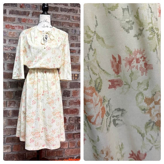 Vintage Cottagecore 70's Floral Dress - image 1