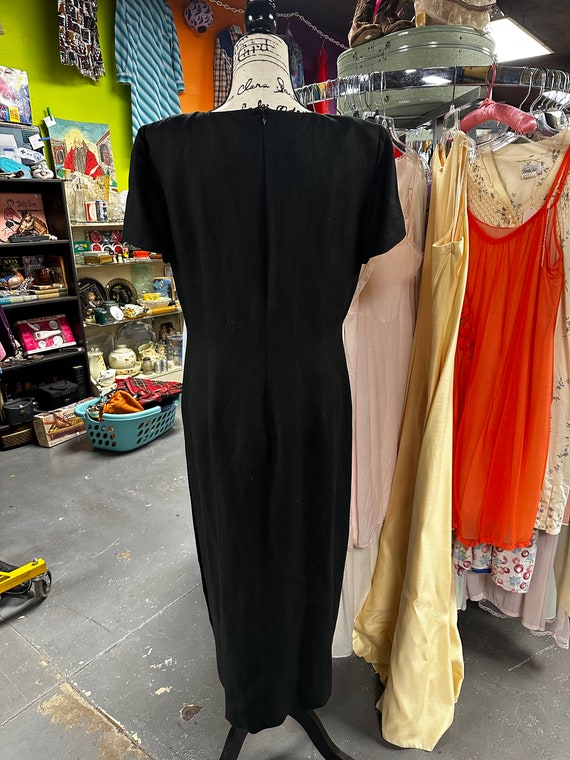 Iconic Plus Size 90's Black Formal Sheath Dress - image 6