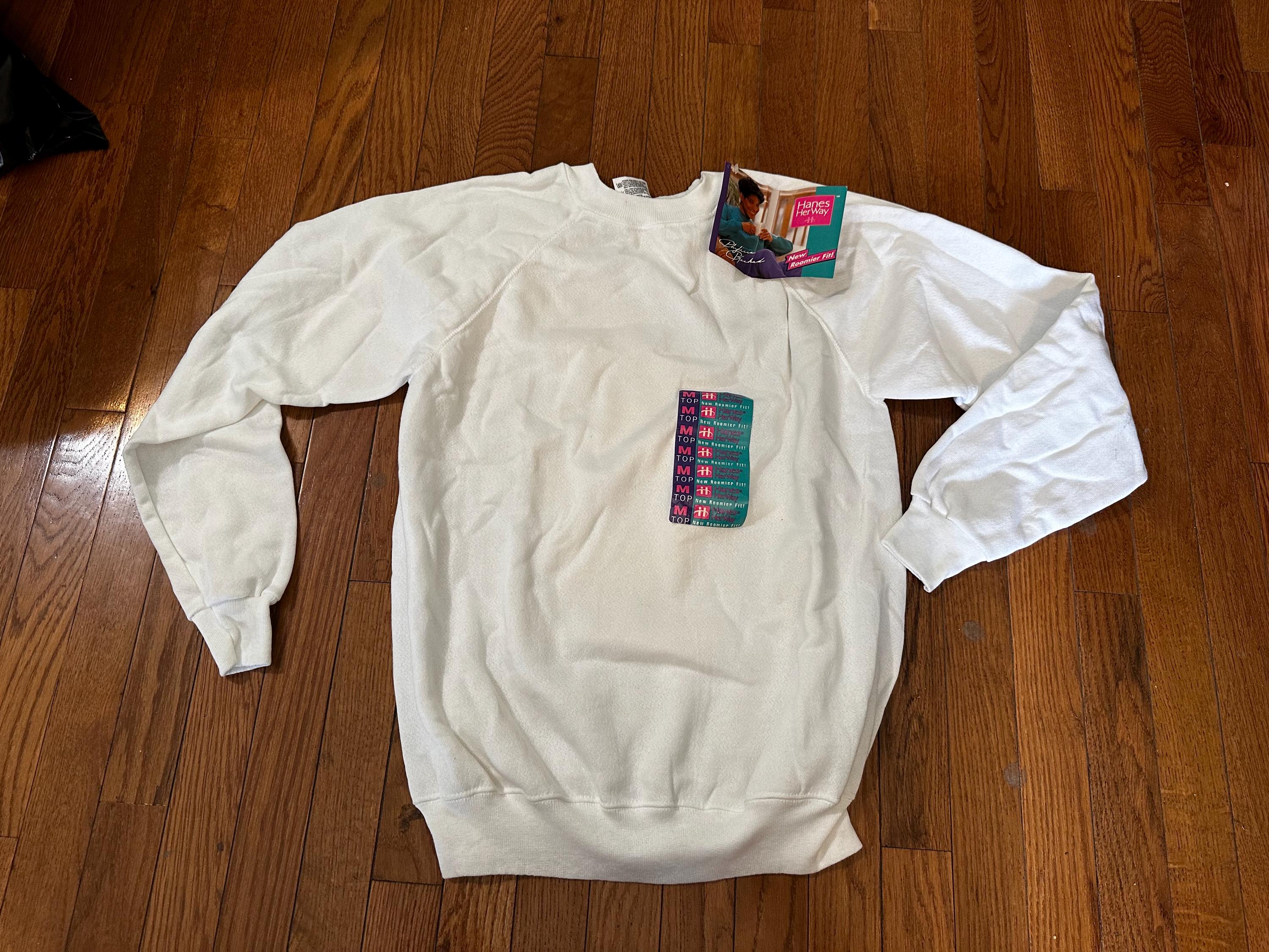 ワンピなど最旬ア！ 90's Vintage Hanes White Plain Tags! With New Stock Dead トップス