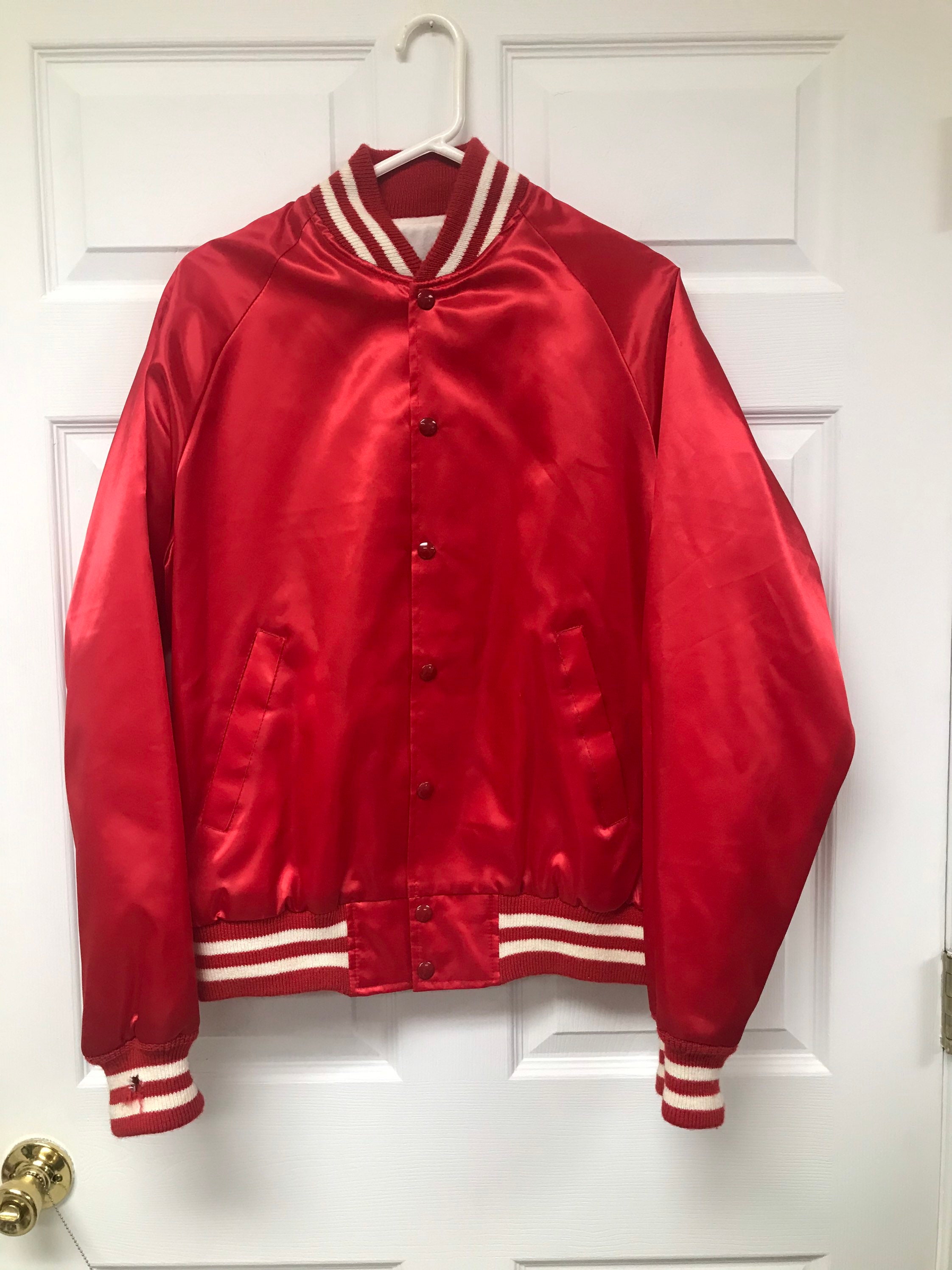 Vintage Red Satin Firestone Bomber/letterman Jacket - Etsy