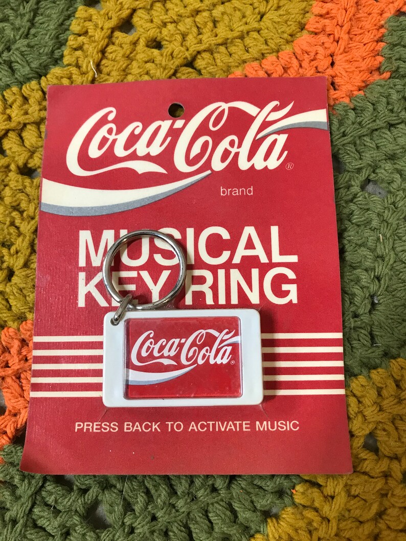 NOS 80's/90's Sealed CocaCola Musical Key Ring Etsy