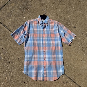 Vintage Short Sleeve 70's/80's Mens Button Up Shirt Small