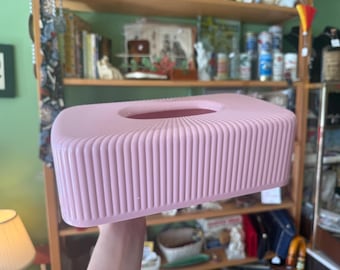 Vintage 80’s/90’s Rose Mauve Pink Vanity Tissue Box Cover