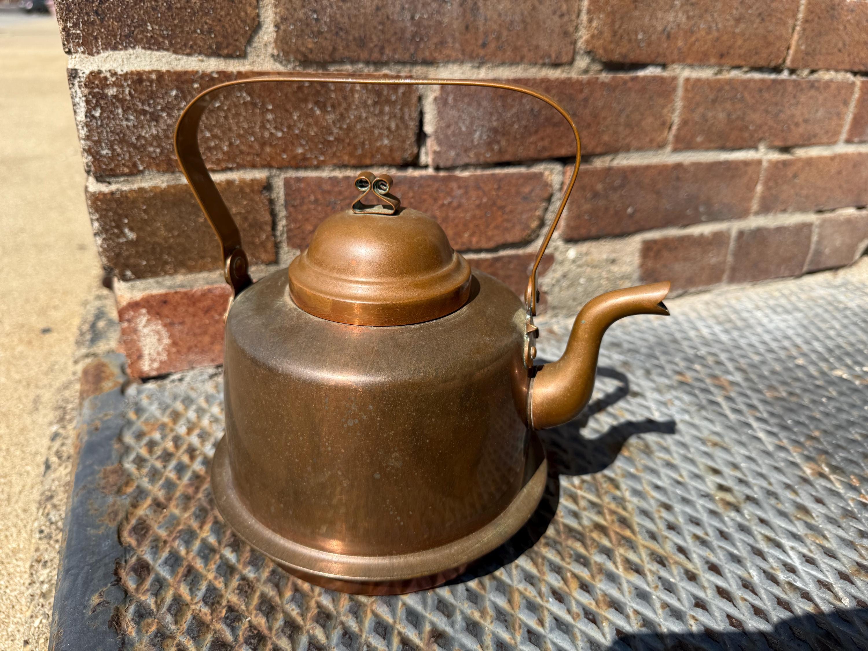 SKULTUNA 1607 アンティーク デキャンター Vintage 1920's Skultuna 1607 2L Copper Tea Kettle Made in