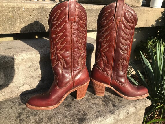 Vintage 70's Dingo CowGirl/Cowboy Boots Size 6 1/2