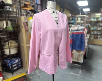 Vintage 70's/80's Light Pale Pink Jacket Blazer