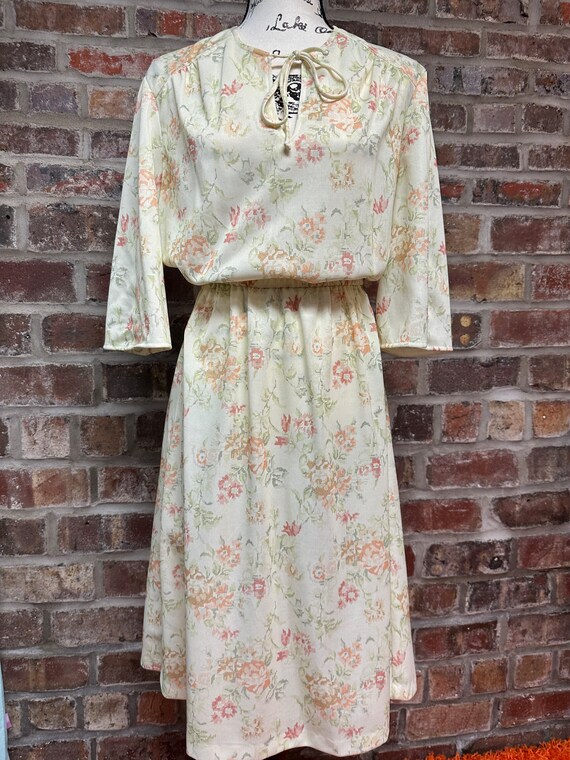 Vintage Cottagecore 70's Floral Dress - image 3