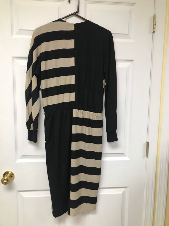 Vintage 80's/90's Akris Switzerland Striped Dress… - image 3