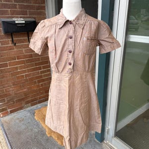 Vintage 50&#39;s/60&#39;s Brownie Girl Scout Uniform Dress
