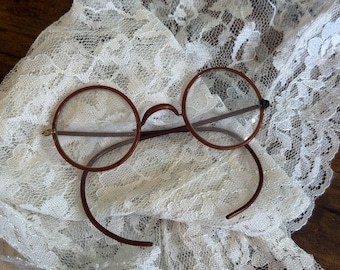 Antique 1900's Round Glasses Spectacles