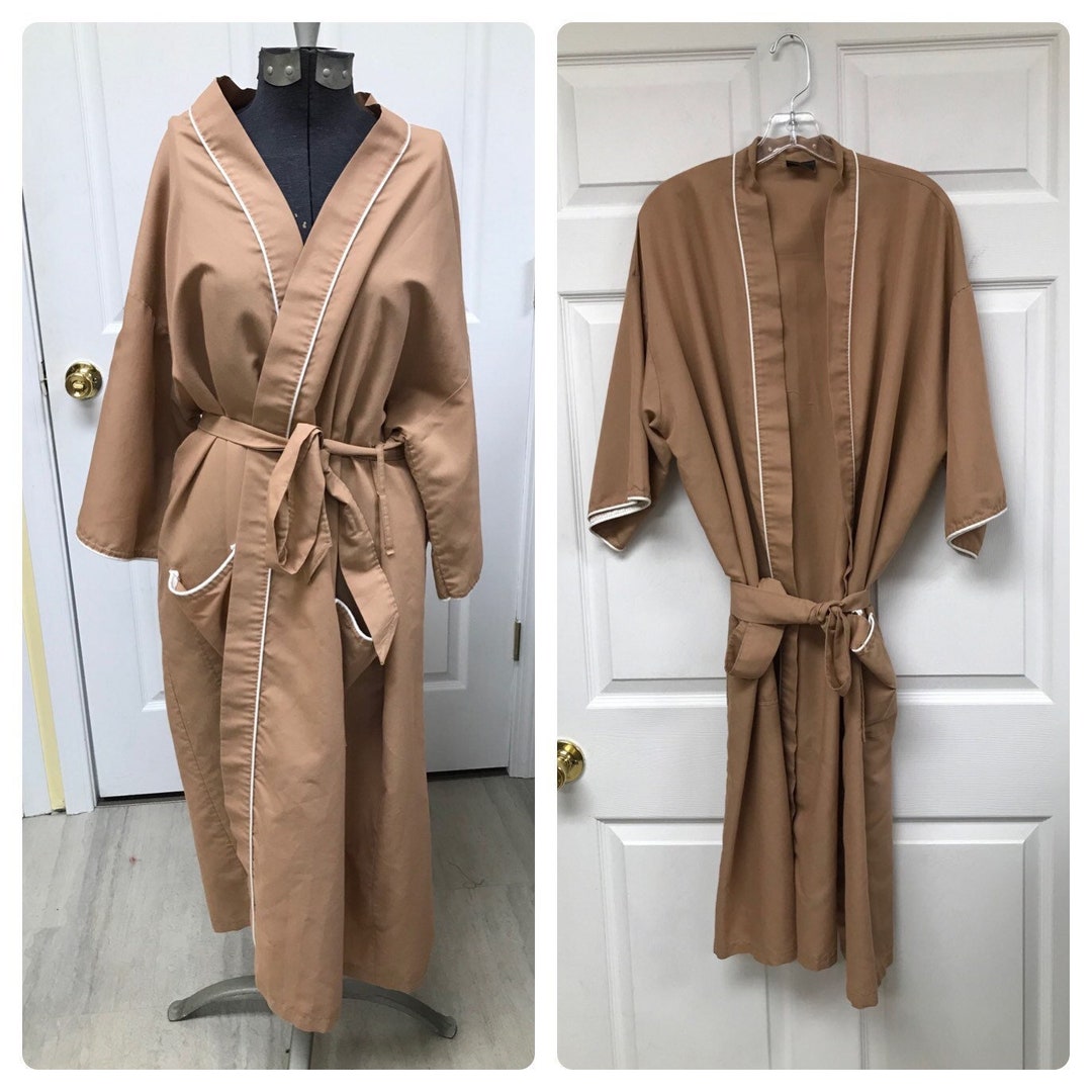 Vintage 70's/80's Brown Unisex Robe - Etsy