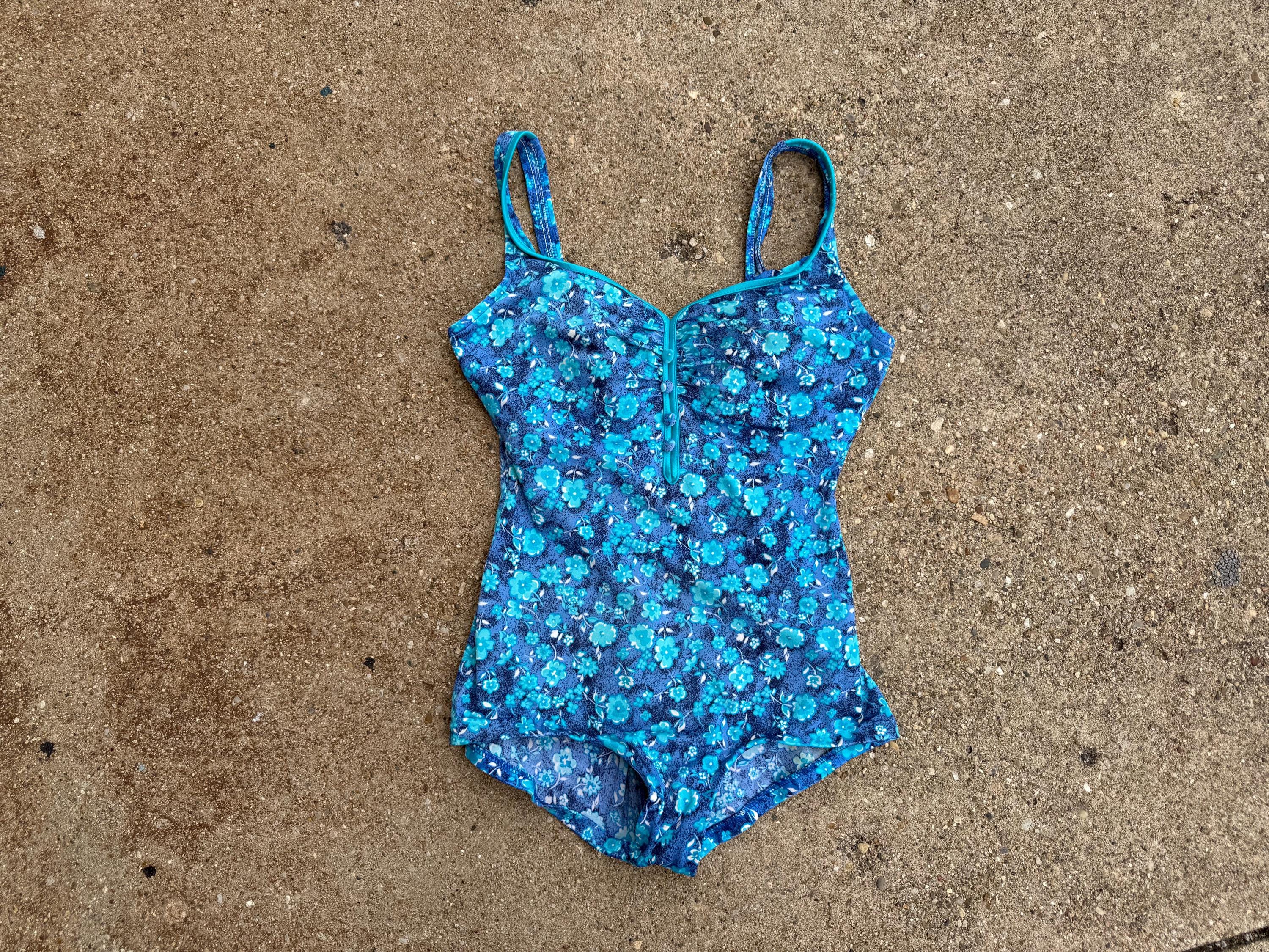 Vintage 80's Maxine of Hollywood Hard Cup One Piece Swim Suit