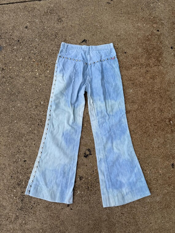 Vintage 90's/Y2K Faded Glory Studded Bell Bottom … - image 4