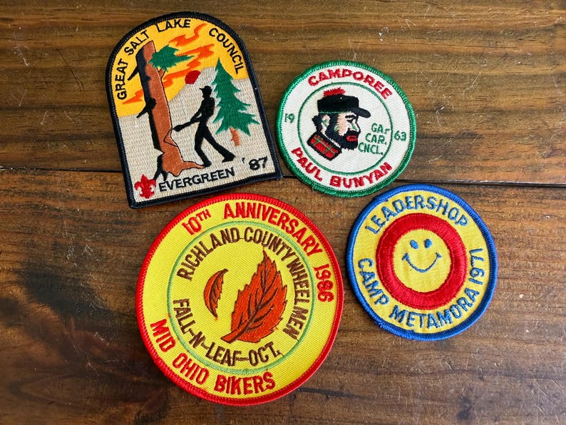 Lot of 4 Vintage Boy Scout Patches - Etsy