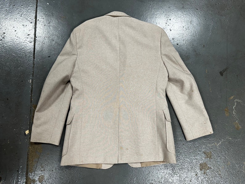 Vintage 90's Beige Blazer Sports Coat image 2