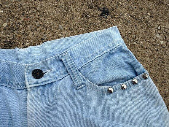 Vintage 90's/Y2K Faded Glory Studded Bell Bottom … - image 3