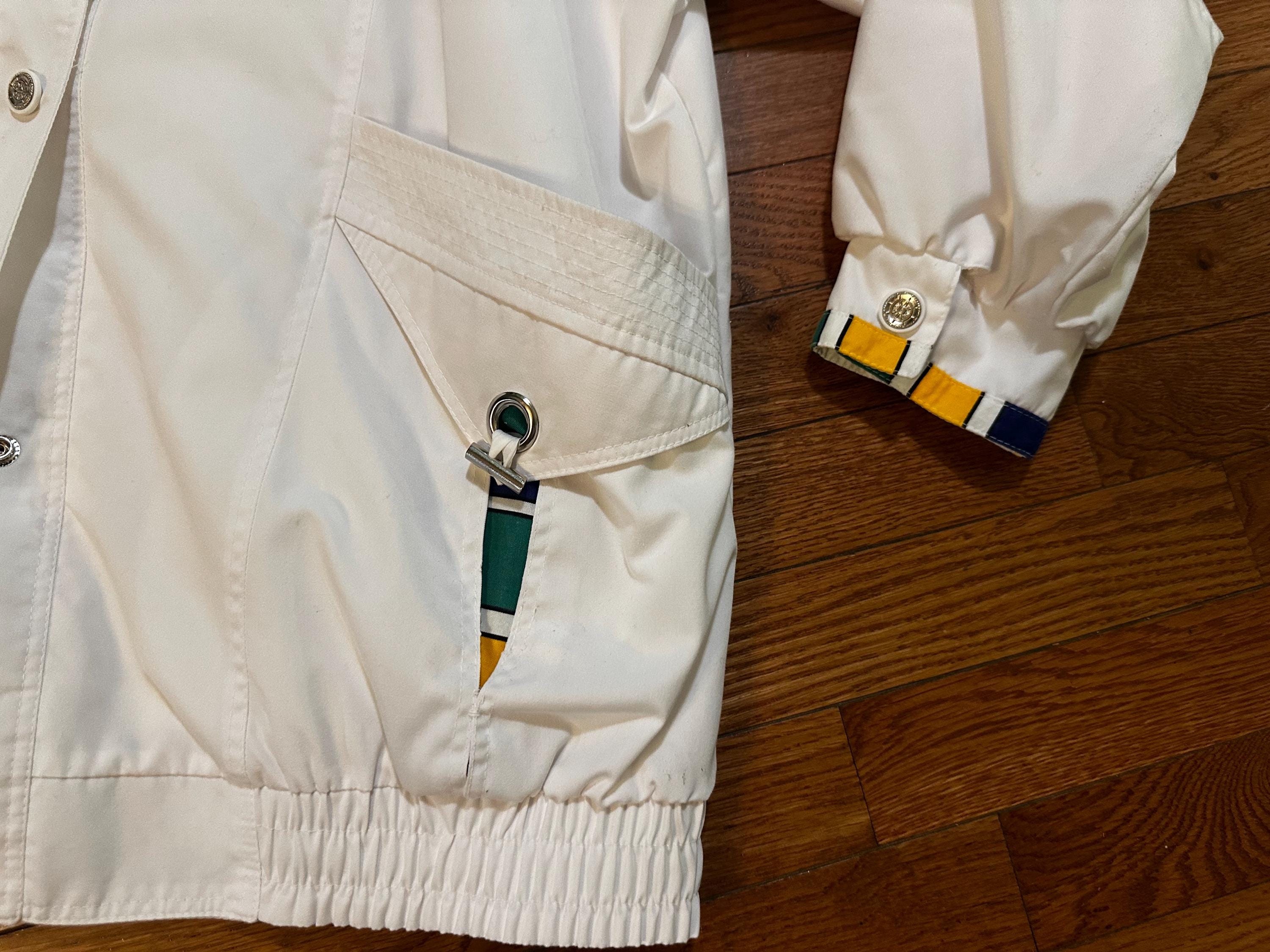 Primary Colorblock Jacket Vintage 90's Puffy Primary Color Block Wind Breaker Jacket Coat Large ...