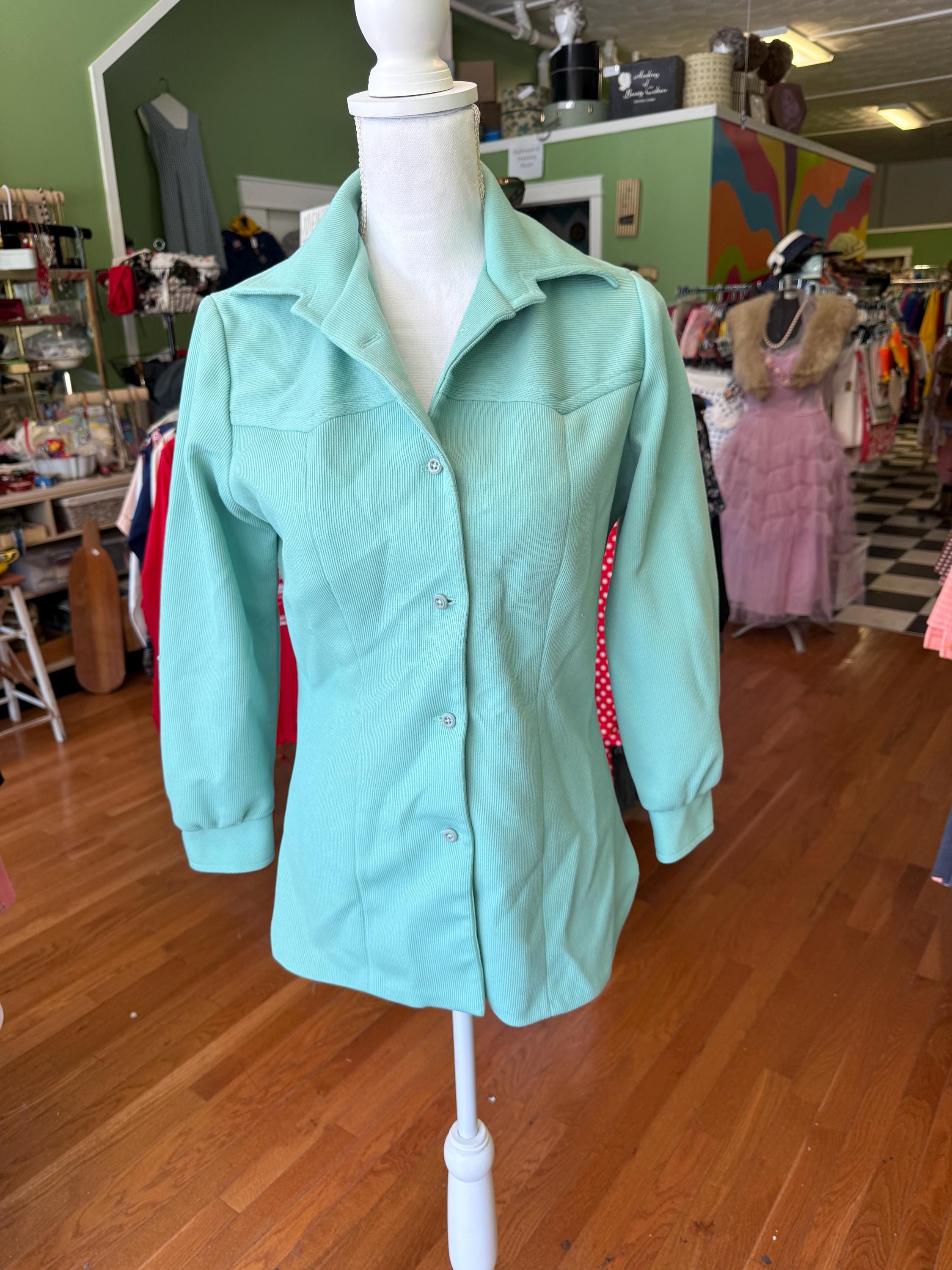 Chemise Western équestre - Femme - Manches Longues - Sarcelle - Taille L