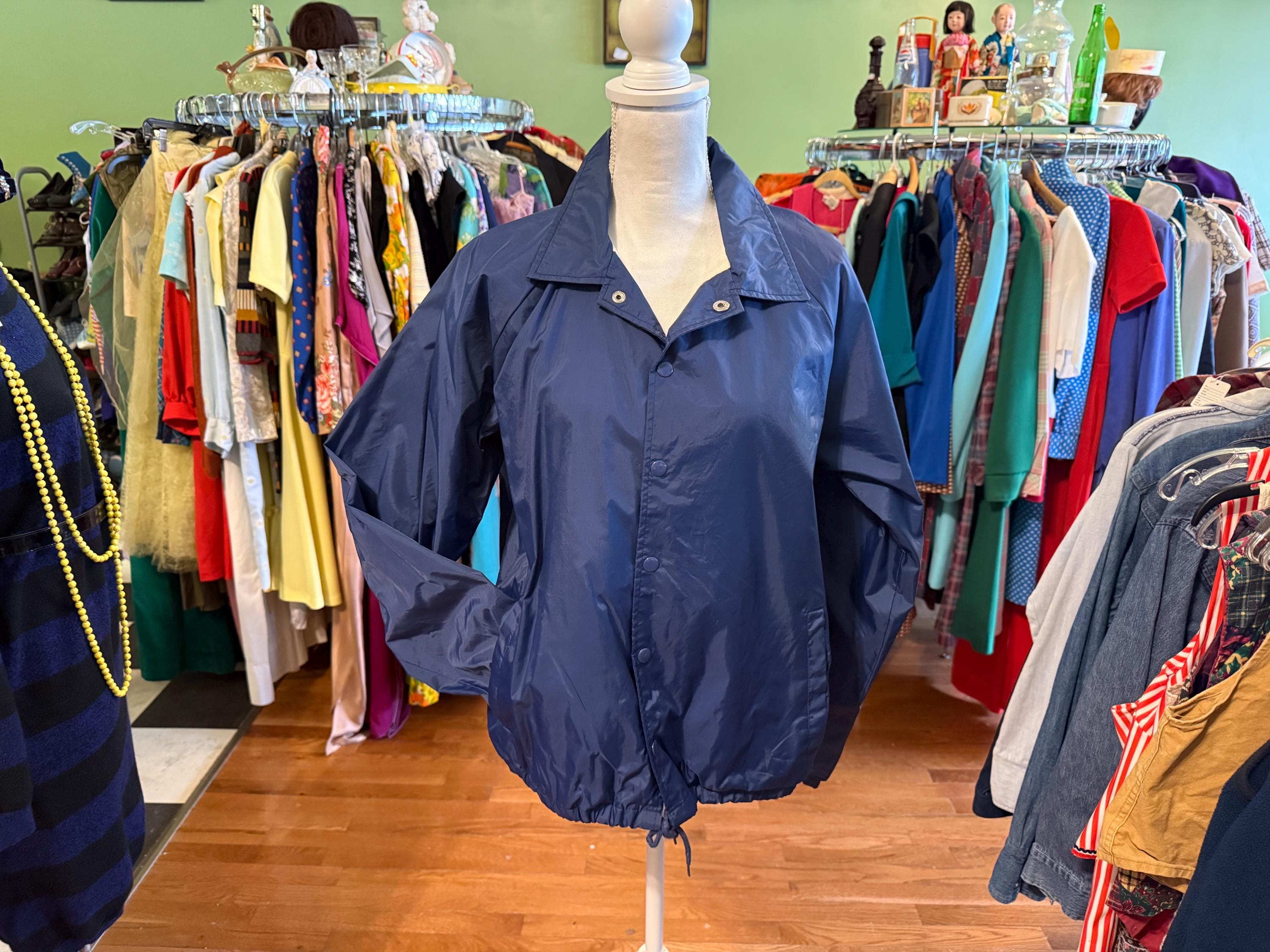 90s Blue Windbreaker - Etsy Canada