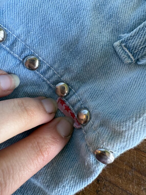 Vintage 90's/Y2K Faded Glory Studded Bell Bottom … - image 8