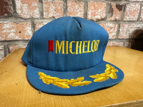 Vintage 70's Michelob Beer Trucker Ball Cap Snap … - image 10