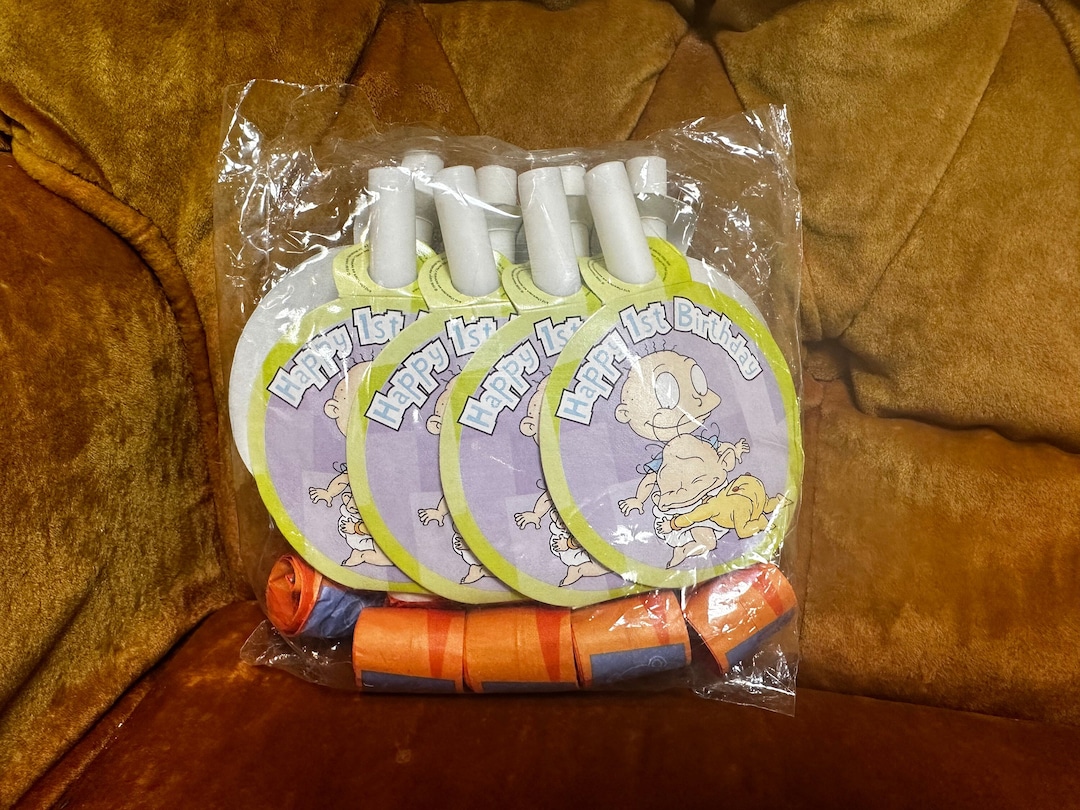 1999 Vintage Rugrats happy 1st Birthday Party New Old Stock Noise