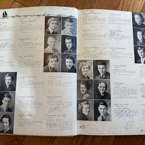 Vintage 1938 High School Year Book