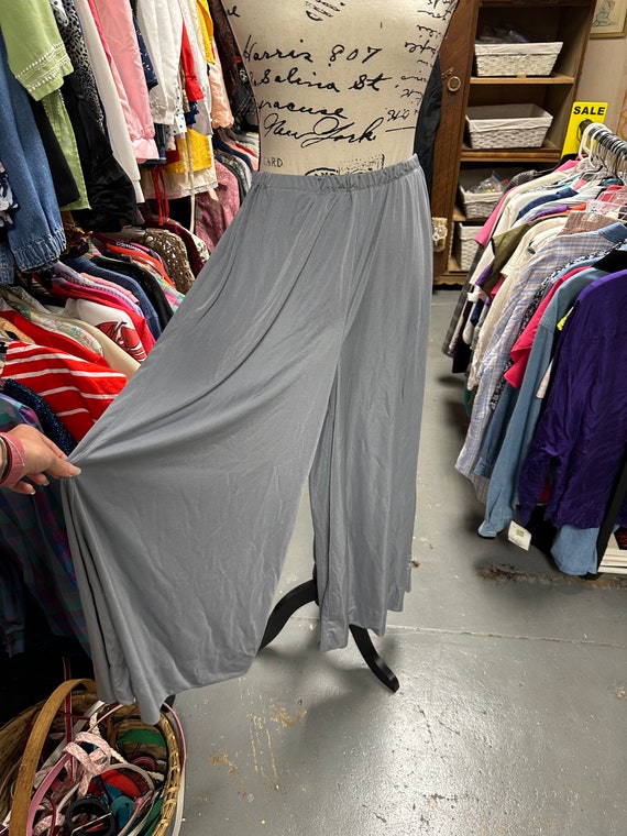 Sliver Disco 70's Super Wide Leg Bell Bottom Culo… - image 1