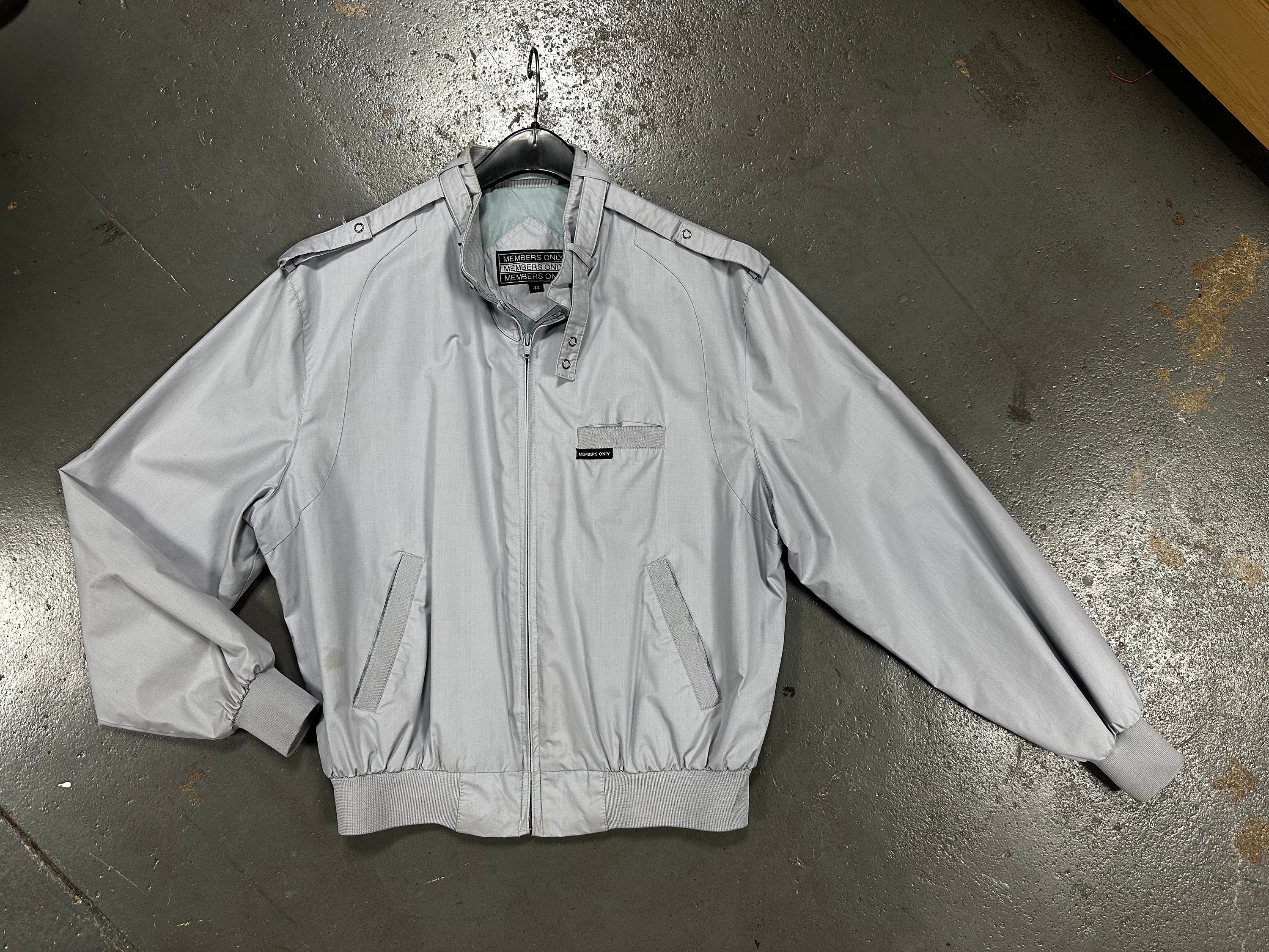 Gray members only best sale jacket