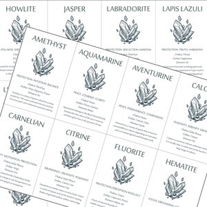 40 schede informative su cristalli e pietre preziose - download digitale