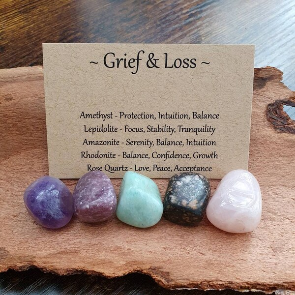Grief Healing Crystal Bracelet Etsy