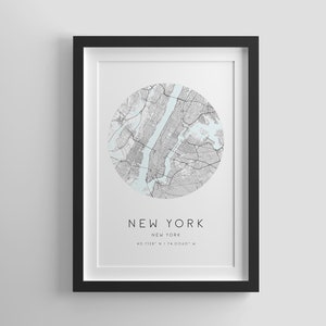 Impresión del mapa de Nueva York,Manhattan,Arte del mapa de la ciudad,DESCARGA DIGITAL