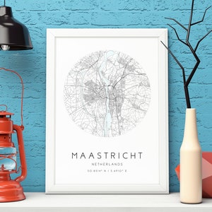 Maastricht Karte Druck,Niederlande,Stadt Karte Kunst,DIGITAL DOWNLOAD